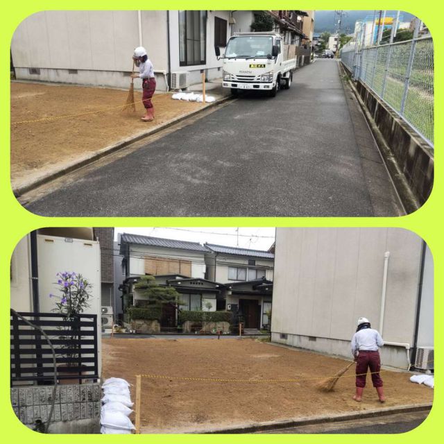 ２階木解体in府中（鶴江）の画像
