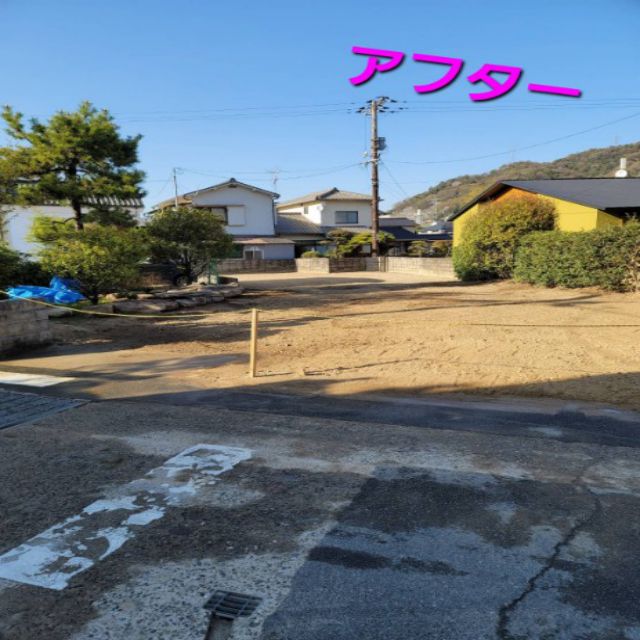 コンクリートブロック壁式造と納屋解体ｉｎ安芸区（矢野）の画像